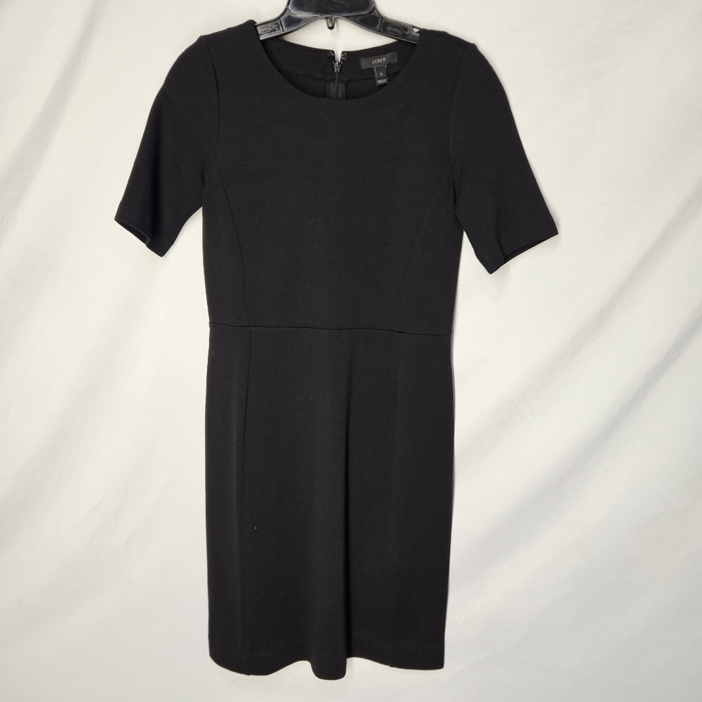 J Crew Classic Black Dress NWT Size 2 Style 04085 Midi